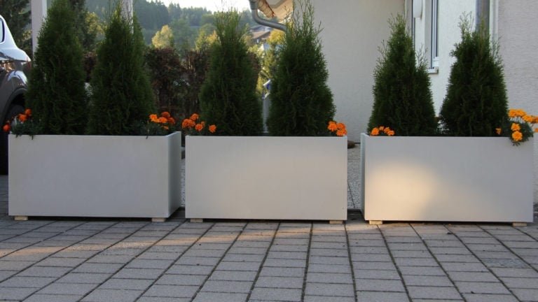 Pflanzkübel aus Beton richtig bepflanzen