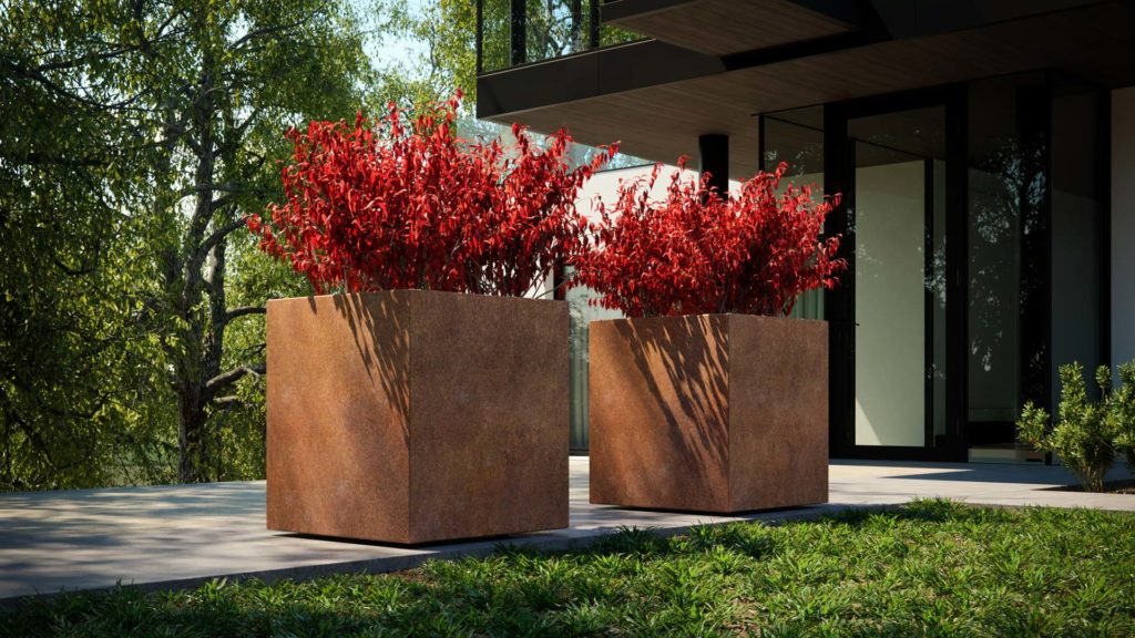 Pflanzkübel mit Rollen sind ideal für den Außenbereich