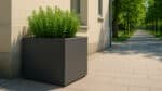 Blumenkübel aus Fiberglas Quadratisch Marco 10