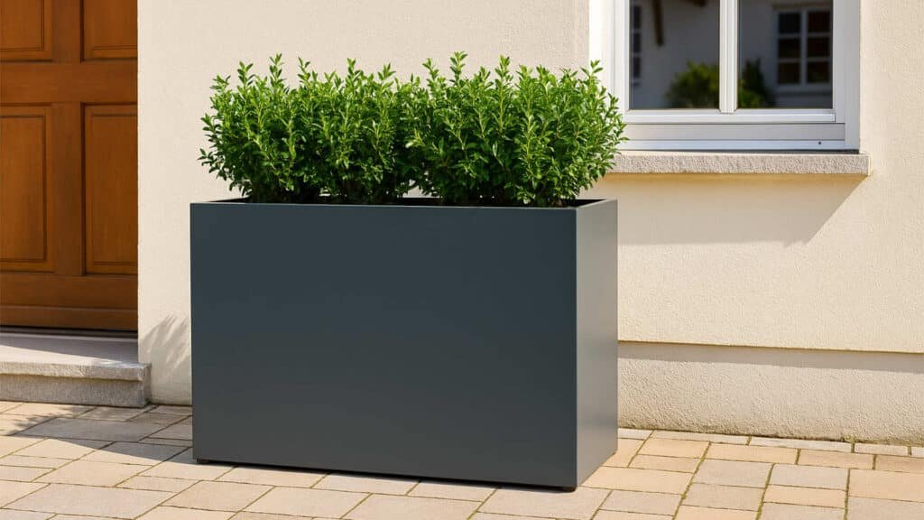 Edoardo 5 Aluminium-Pflanzkübel – Farbe Anthrazit
