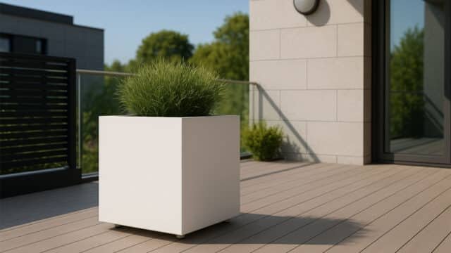 Pflanzkübel aus Aluminium-Ivo Mobile-k