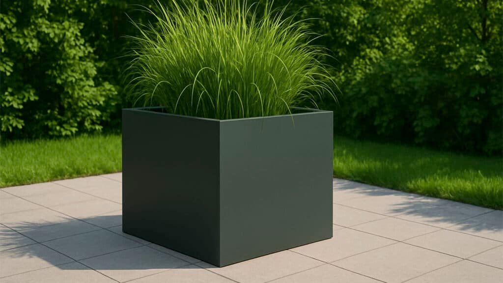 Pflanzkübel aus Aluminium Quadratisch-Alessio 7-a