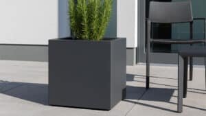 Pflanzkübel aus Aluminium-a Alessio 1.