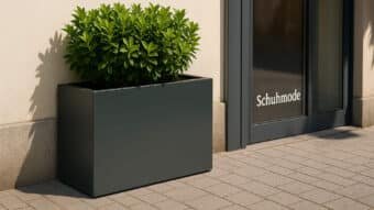 Pflanzkübel aus Aluminium modell Edoardo 2
