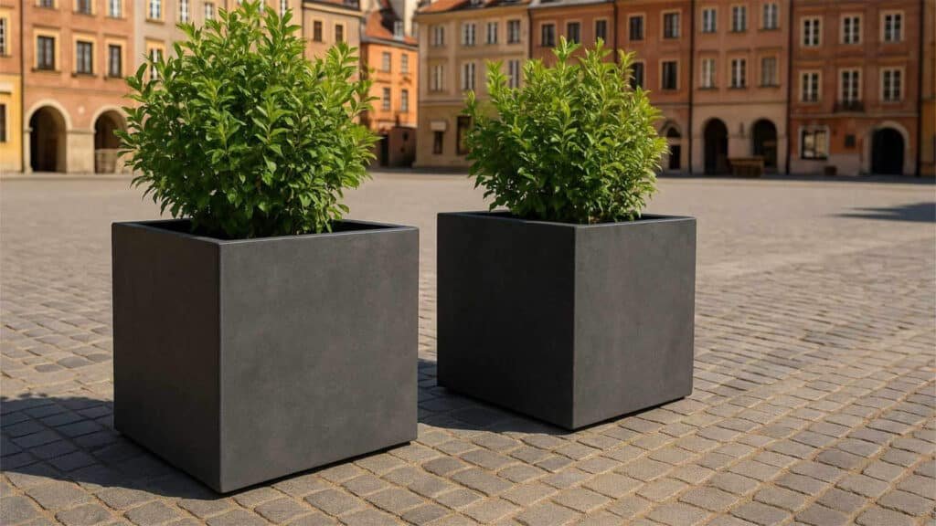 Pflanzkübel aus Beton Quadratisch-Alice-a