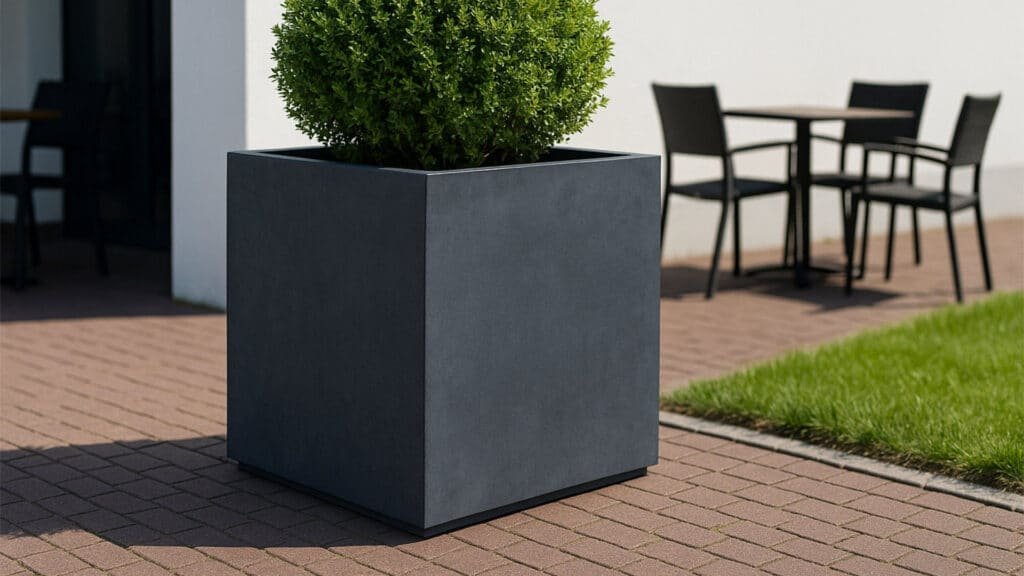 Pflanzkübel aus Beton- Quadratisch-Monica