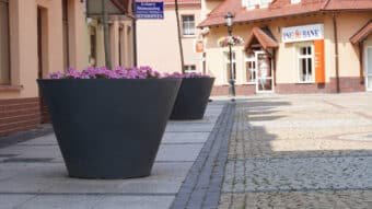 Pflanzkübel aus Beton Rund 126.5cm x H 84cm PIETRO lieferbar in Weiss, Grau, Schwarz