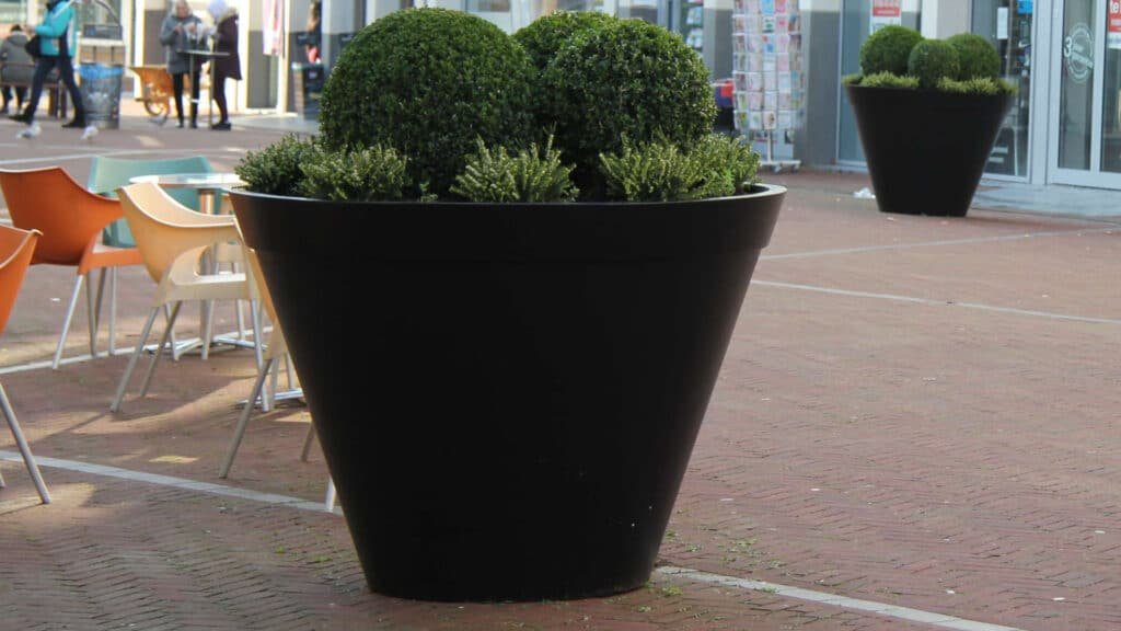 Pflanzkübel aus Beton Rund 139cm x H 98cm LUCIANO lieferbar in Weiss, Grau, Schwarz