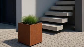 Pflanzkübel aus Cortenstahl -Cubi-2-k