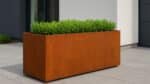 Cortenstahl Pflanzkübel Rechteckig 150cm x 50cm x H 60cm CUBI 10