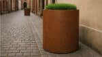 Pflanzkübel aus Cortenstahl Rund 95cm x H 100cm VASO 3