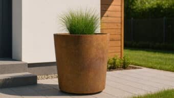 Pflanzkübel aus Cortenstahl Rund-Vaso 6-k