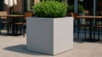 Pflanzkübel aus Fiberglas Quadratisch 60cm x 60cm x H 60cm