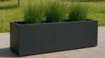 Pflanzkübel aus Fiberglas Rechteckig 120cm x 50cm x H 60cm EMILIO 3