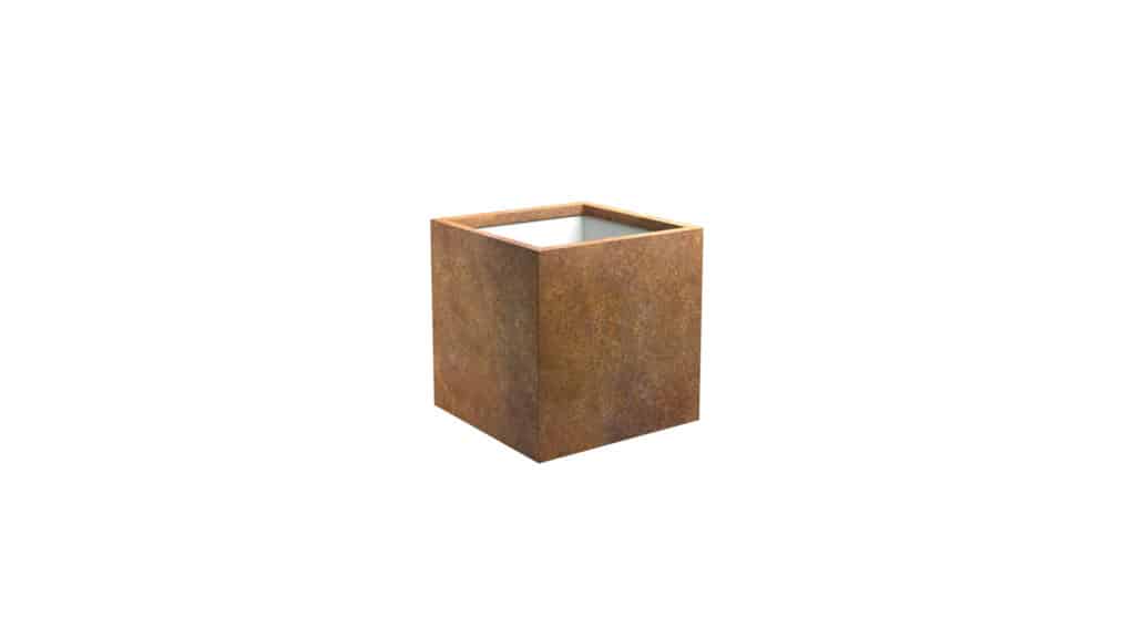 Pflanztopf in rost Model Cubi 1