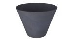Pflanzgefäss aus Beton in Farbe Schwarz Model Luciano