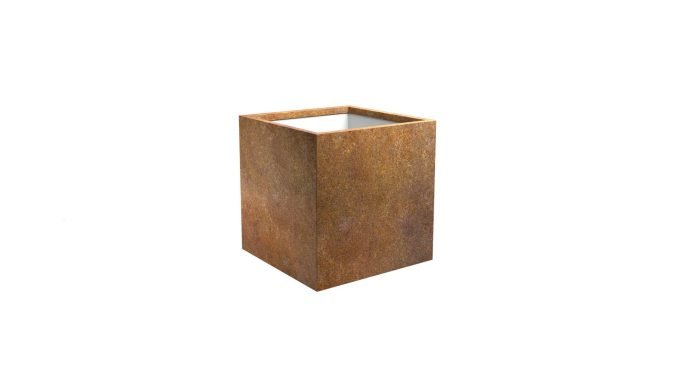 Pflanzkübel aus Cortenstahl Cubi 2 60x60xH60cm
