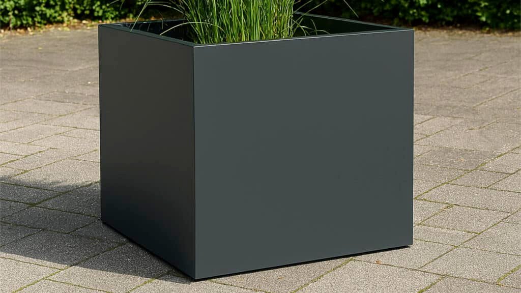 Pflanzkübel aus Aluminium Quadratisch-Alessio 10-a