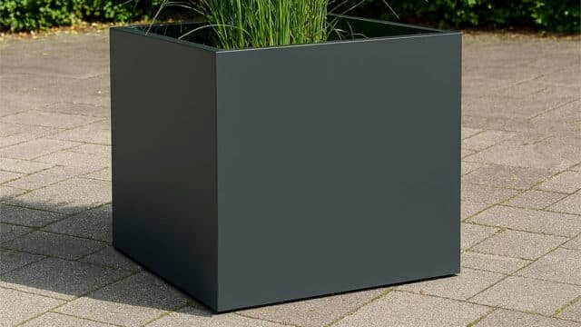 Pflanzkübel aus Aluminium Quadratisch-Alessio 10-a