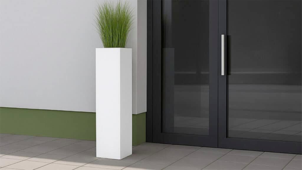 Pflanzkübel aus Aluminium Rechteckig-Vittorio-5-a