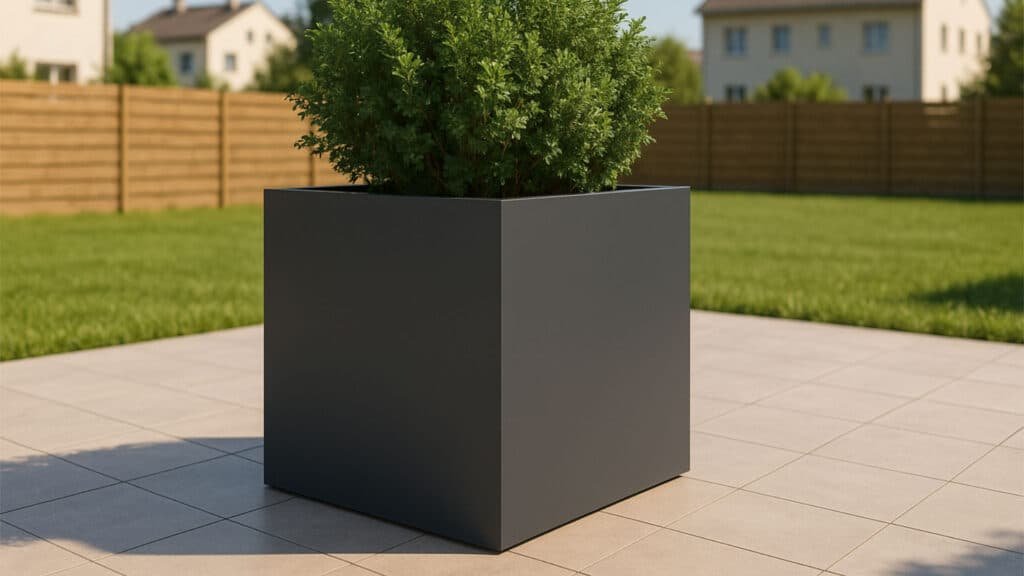 Pflanzkübel aus Aluminium-b Alessio 15