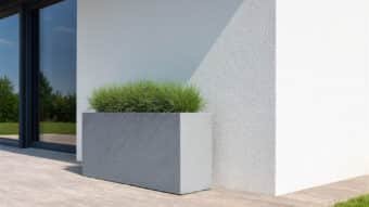 Pflanzkübel aus Fiberglas in Beton Optik-f