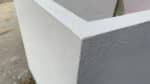Pflanzkübel aus Fiberglas struktur STONE Weiss