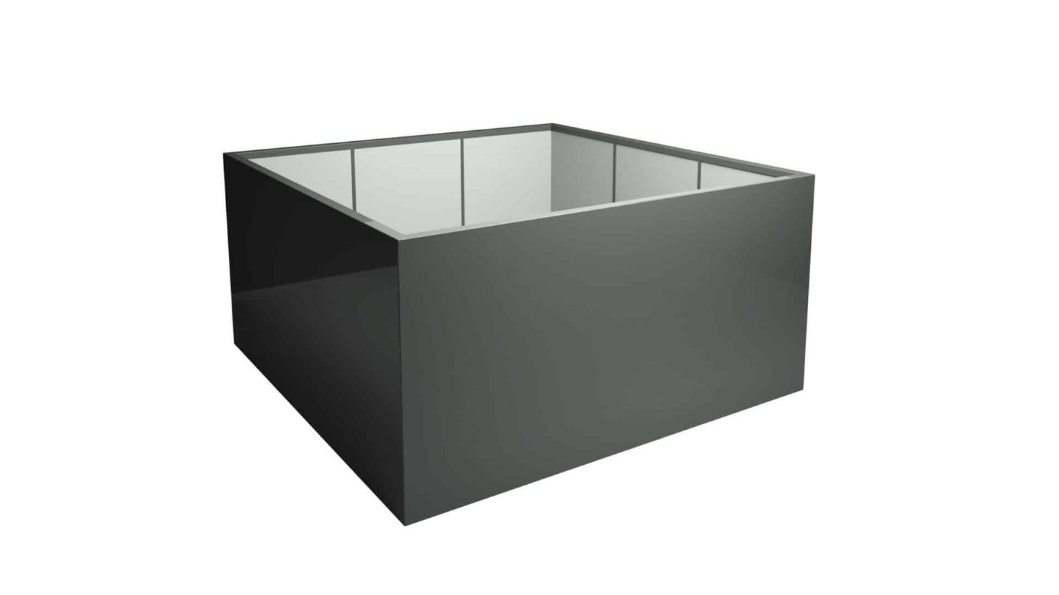 Pflanzkübel aus Aluminium Alessio 13 120x120xH60cm