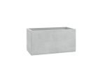 Pflanzkübel aus Beton 100 cm Lang Model Roberto Farbe Grau