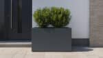 Edoardo 8 – Pflanzkübel aus Aluminium, Farbe Anthrazit