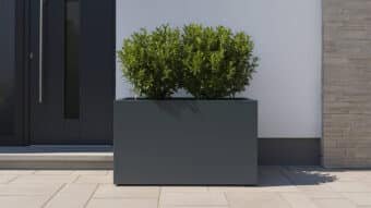 Edoardo 8 – Pflanzkübel aus Aluminium, Farbe Anthrazit