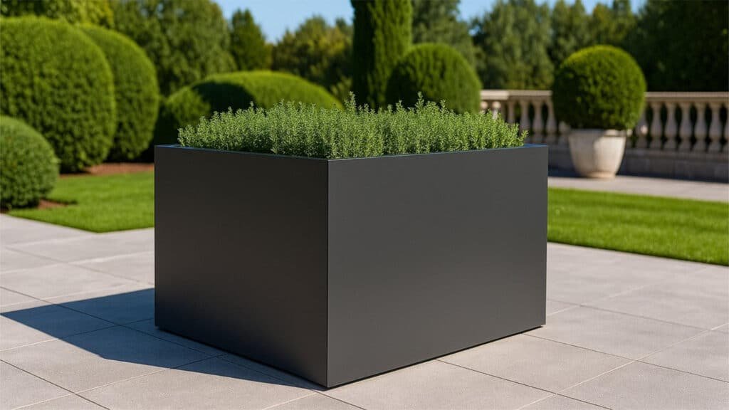 Pflanzkübel aus Aluminium ALESSIO 17 m