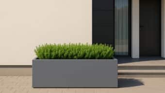 Pflanzkübel aus Aluminium-Edoardo-12-k