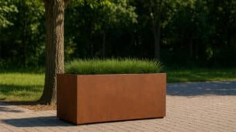 Pflanzkübel aus Cortenstahl-Cubi-21-k