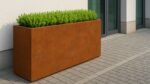Pflanzkübel aus Cortenstahl Rechteckig 150cm x 30cm x H 80cm CUBI 20