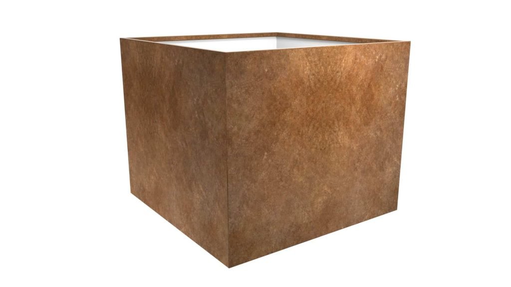 pflanztrog aus cortenstahl model Cubi 19