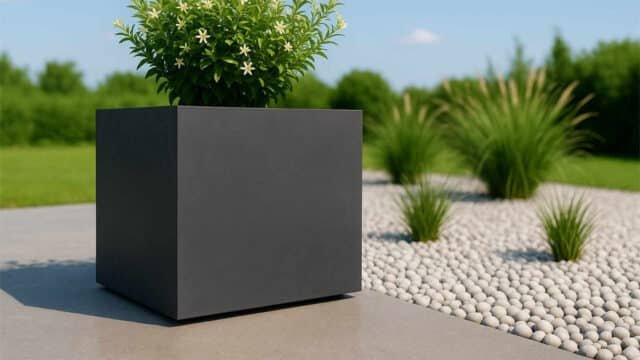 Pflanzkübel aus Beton Quadratisch-Davide 5