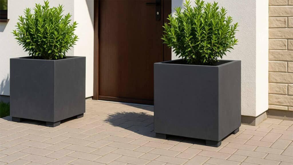 Pflanzkübel aus Beton Quadratisch -Nicola 4-a