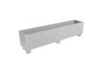 Pflanzkübel aus Beton Model Francesco 9 Farbe Grau