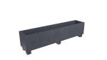 Pflanzkübel aus Beton Model Francesco 9 Farbe Schwarz
