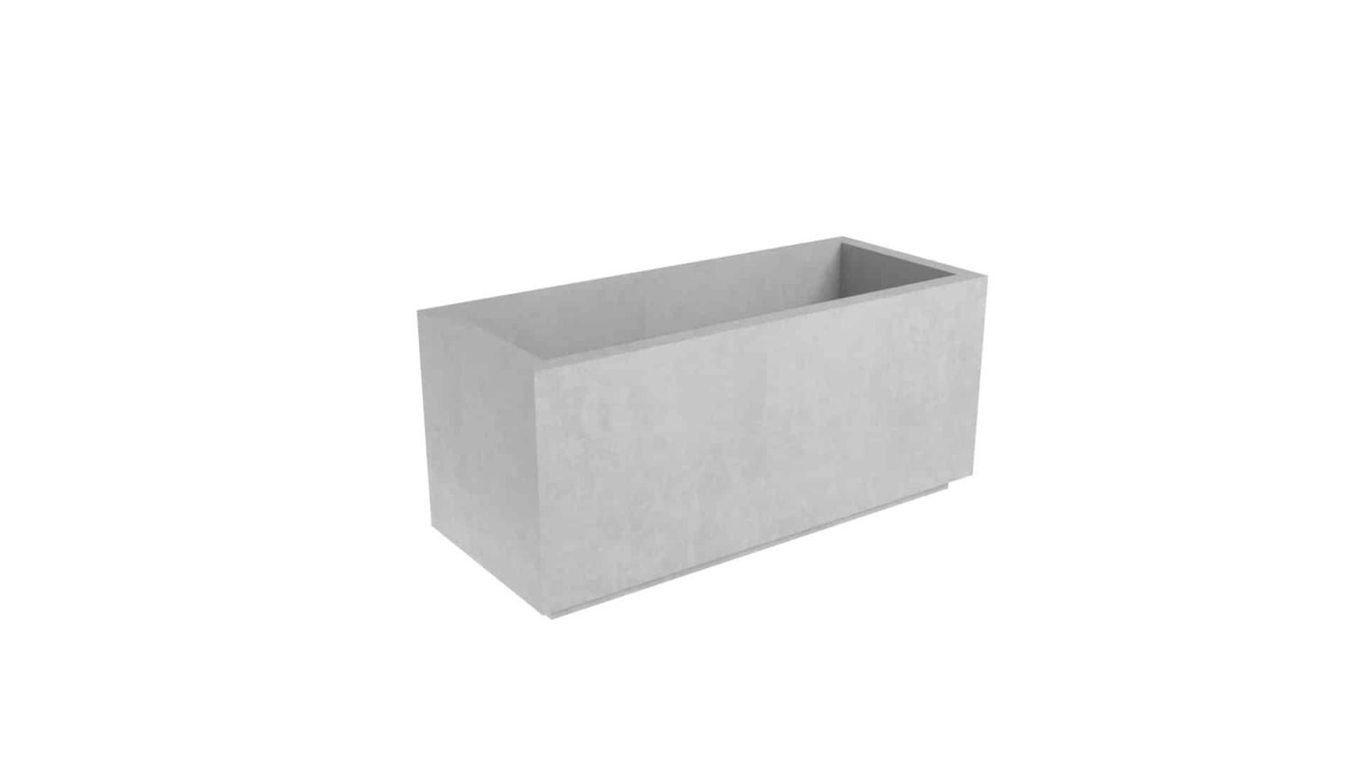 Pflanzkübel aus Beton Geraldo 5 120x50xH50cm