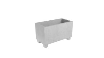 Pflanzkübel aus Beton Model Francesco 3 Farbe Grau