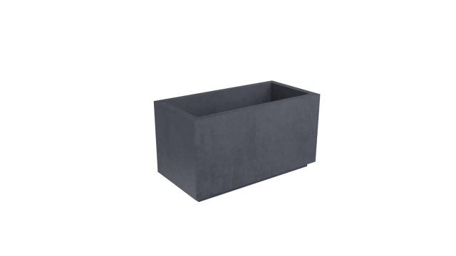 Pflanzkübel aus Beton Model Geraldo 3 Farbe Schwarz