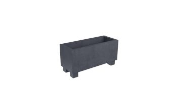Pflanzkübel aus Beton Model Francesco 2 Farbe Schwarz