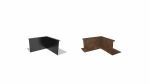 NW Inneneck-Element 90º H400 hochbeet element aus aluminium und corten