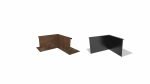 NW Inneneck-Element 90º H500 für blumen hochbeet aus aluminium und corten