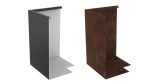 NZ 90º NZ-Winkelelement-90o-auf-Mass-H1000 Material corten+aluminium