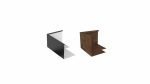 NZ 90º NZ-Winkelelement -auf-Mass-H500 Material corten+aluminium