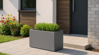 Pflanzkübel aus Aluminium-Edoardo 14-k