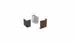 aus aluminium und corten ZL Abschlussstück H500